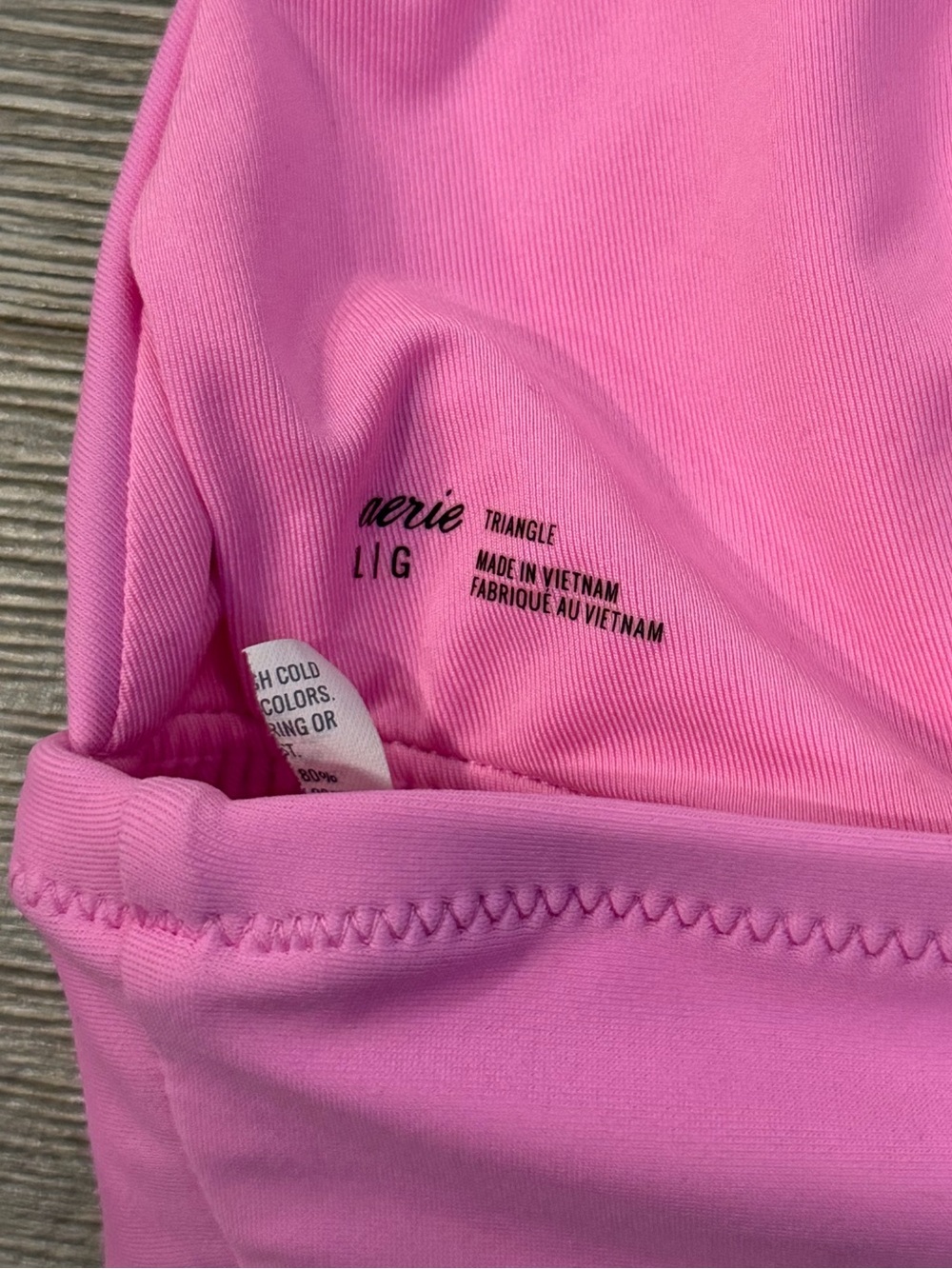 Aerie American Eagle Pink Triangle Bikini Top - Picture 6 of 6